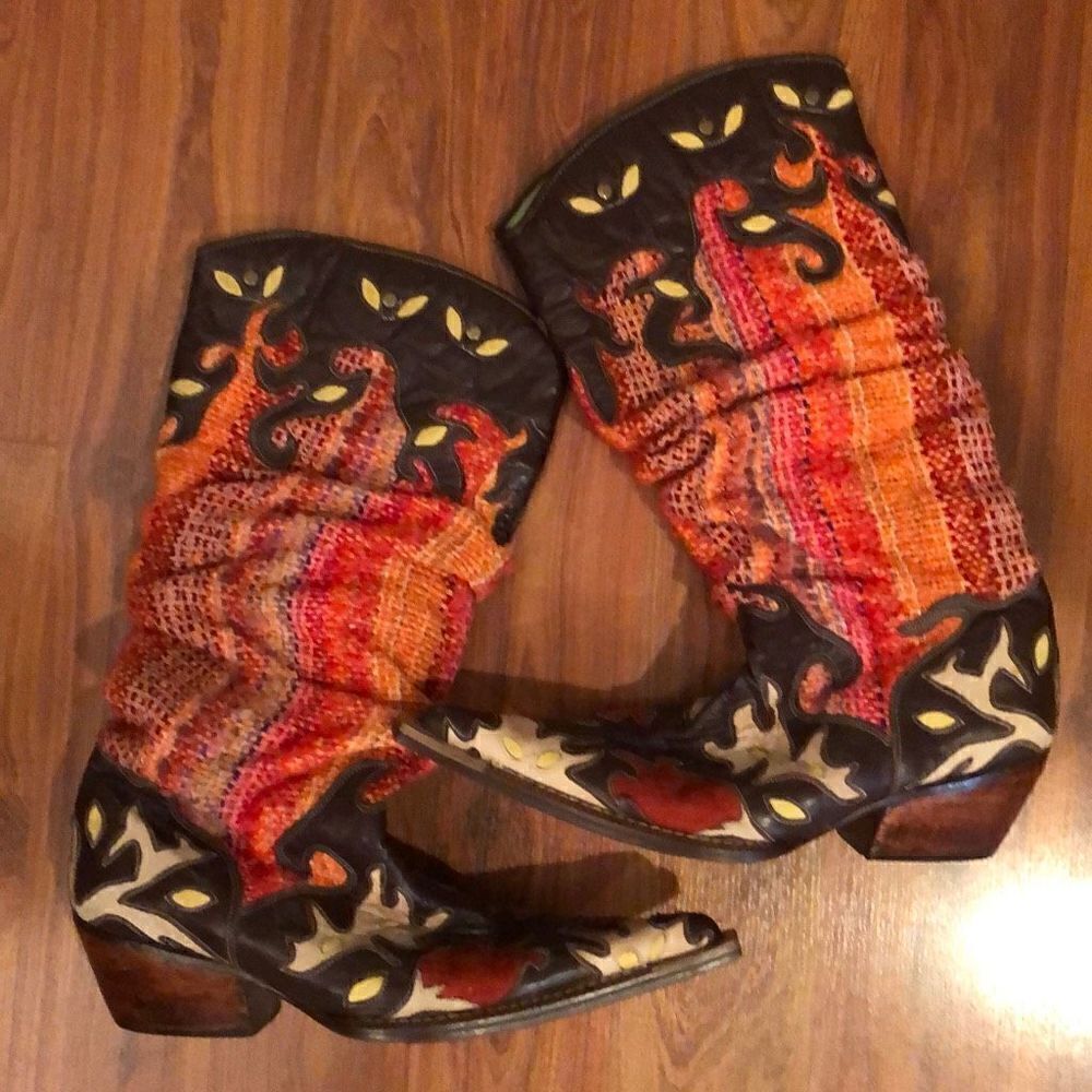 Agnes Florence Hand crafted unique cowboy boots ￼38